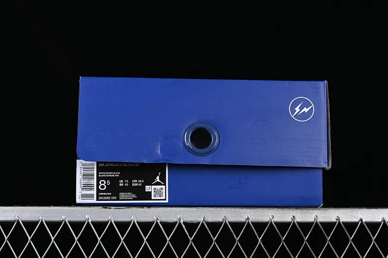 All categories Air Jordan Jordan series basketball shoes Air Jordan 3 Fragment Design x Air Jordan 3 AJ3 Joe 3 heel oxidized version Hiroshi Fujiwara co-branded DA3595-100